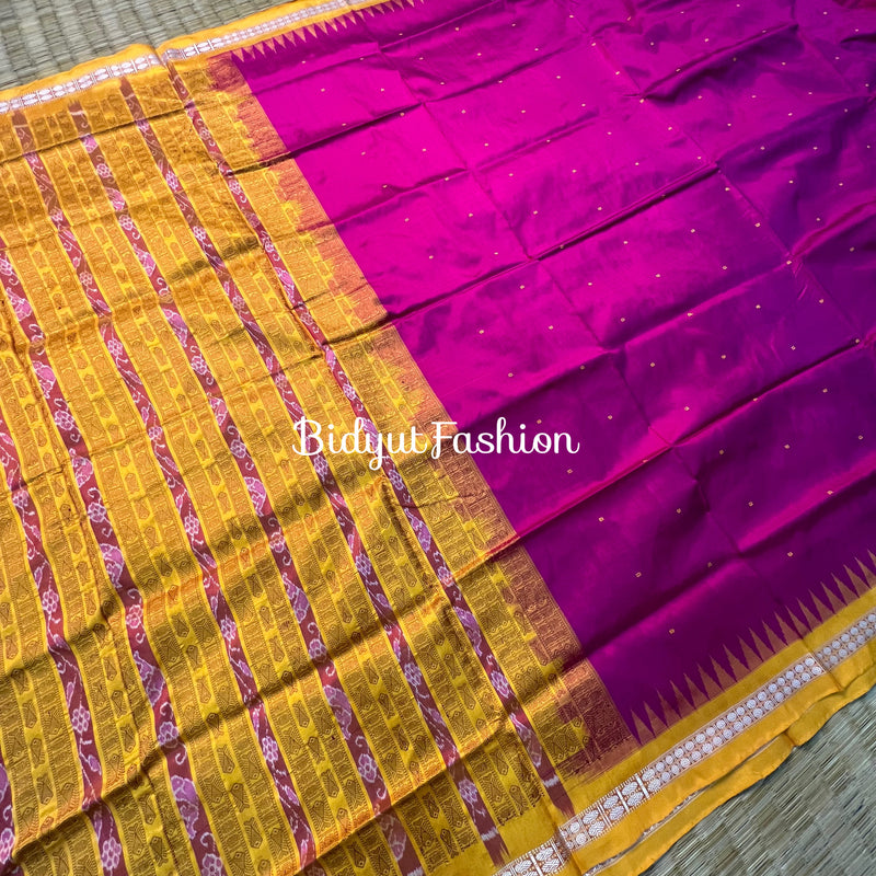 Odisha handloom Sambalpuri Ikat Silk Saree - Bidyut Fashion