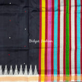 Odisha Handloom Black color Double Pall Phoda Kumbha Ikat Berhampuri Silk Saree | Bidyut Fashion House