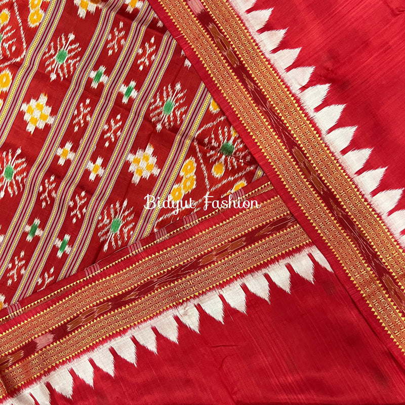 Odisha handloom Nuapatna | Ikat Silk Saree - Bidyut Fashion