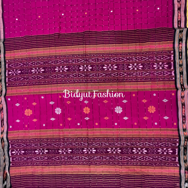 Odisha handloom Suta Luga Ikat Cotton Saree - Bidyut Fashion