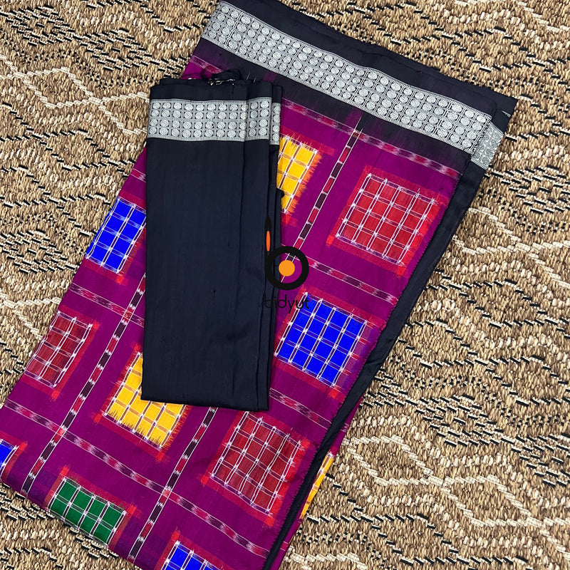 Odisha Handloom Ashwini Sambalpuri Double Ikat Weaving silk Saree