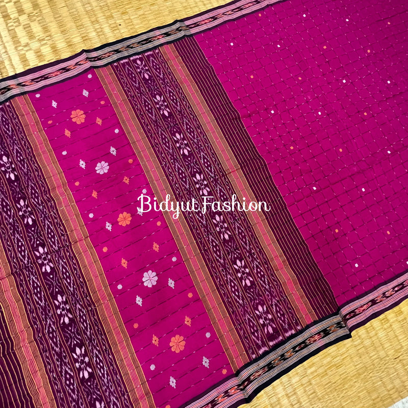 Odisha handloom Suta Luga Ikat Cotton Saree - Bidyut Fashion