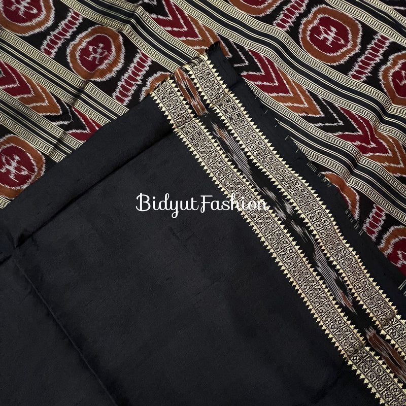 Exquisite Red  Nabakothi | Nuapatna Ikat Khandua Sarees | Odisha Handloom Collection at Bidyut Fashion House - Bidyut Fashion