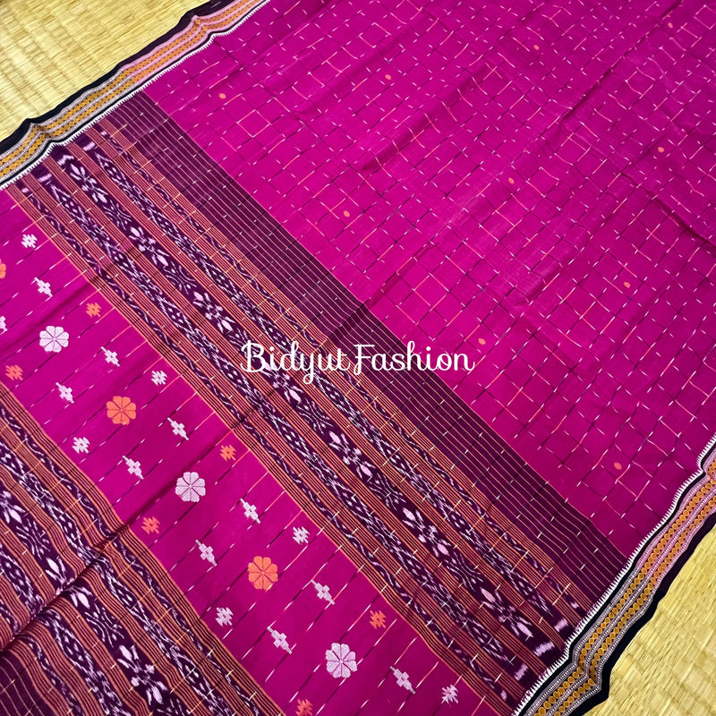 Odisha handloom Suta Luga Ikat Cotton Saree - Bidyut Fashion