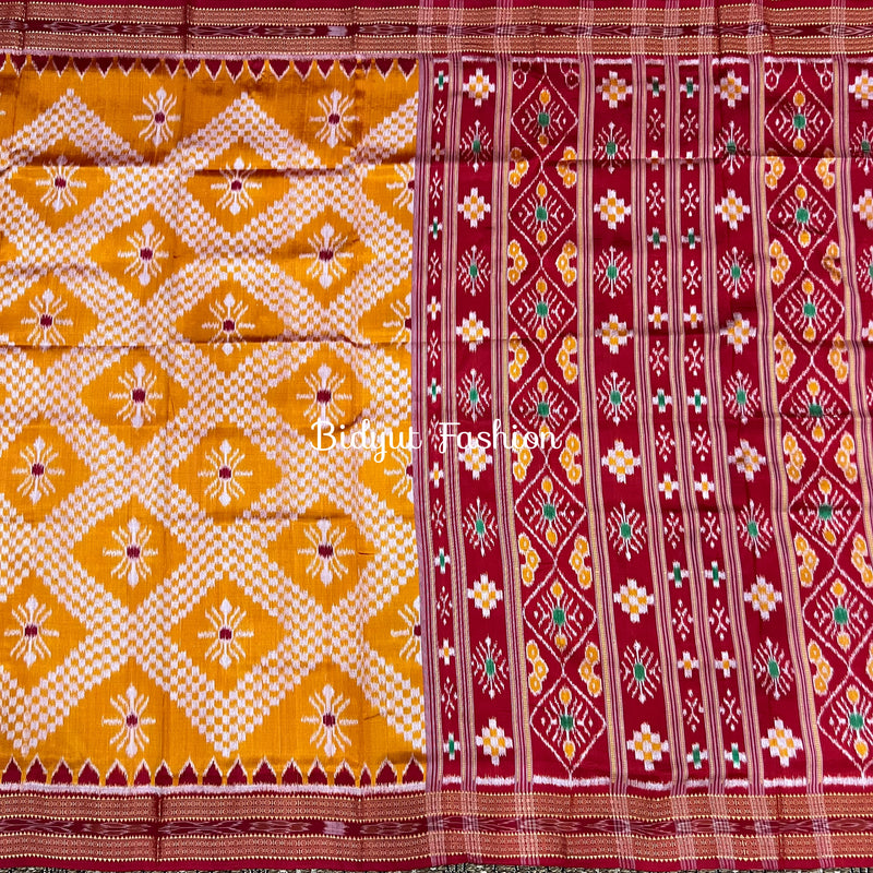 Odisha handloom Taraballi Nuapatna | Khandua Ikat Silk Saree