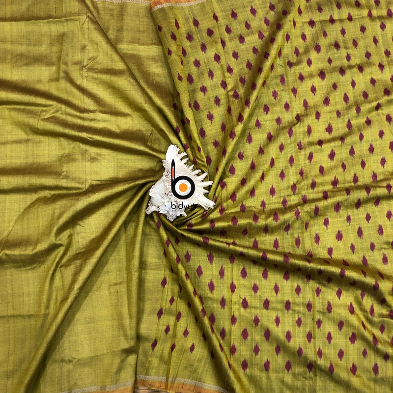 Exquisite Odisha Handloom Gopalpur Tussar Saree with Ikat Weaving | Bidyut Fashion House