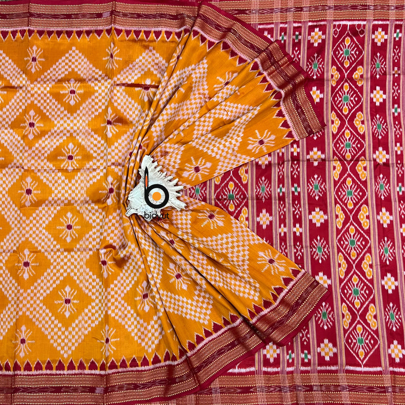 Odisha handloom Taraballi Nuapatna | Khandua Ikat Silk Saree