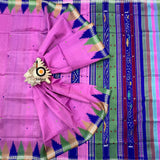 Odisha Handloom Pink color Double Pall Phoda Kumbha Ikat Berhampuri Silk Saree | Bidyut Fashion House