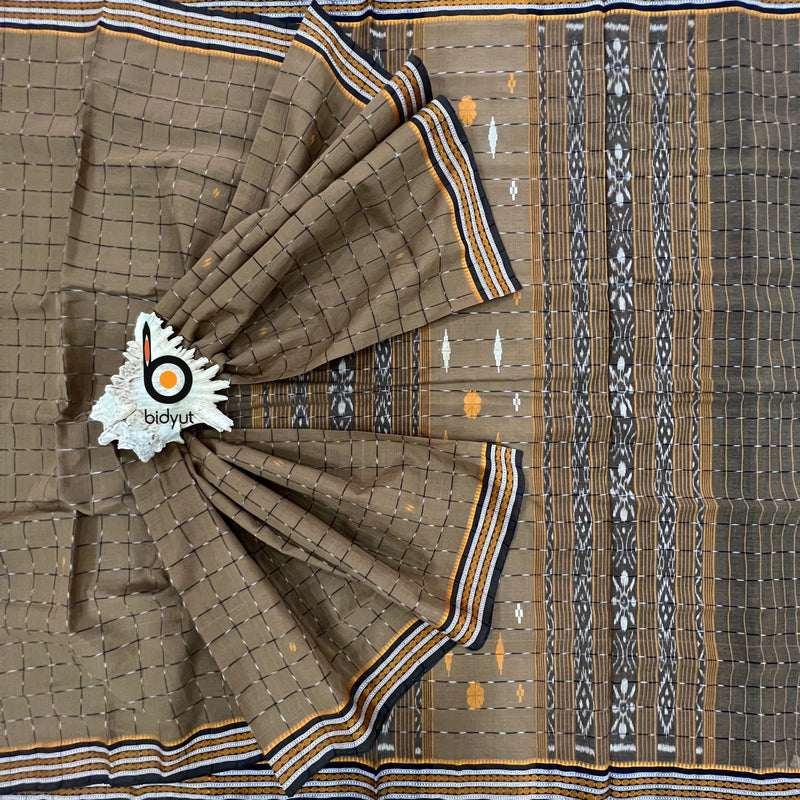 Jagatsinghpur Ikat Suta Cotton Saree - Traditional Odisha Handloom Weave
