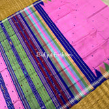 Odisha Handloom Pink color Double Pall Phoda Kumbha Ikat Berhampuri Silk Saree | Bidyut Fashion House