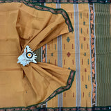 Jagatsinghpur Ikat Suta Cotton Saree - Traditional Odisha Handloom Weave pallu with body