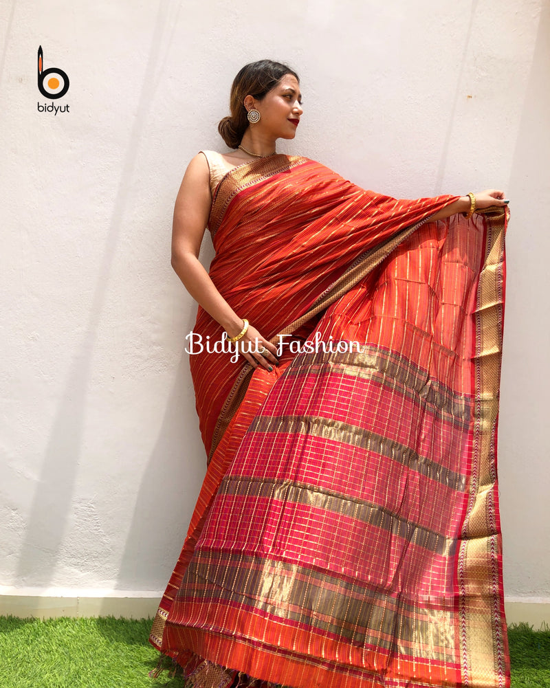 Cotton Silk Maheswari Saree