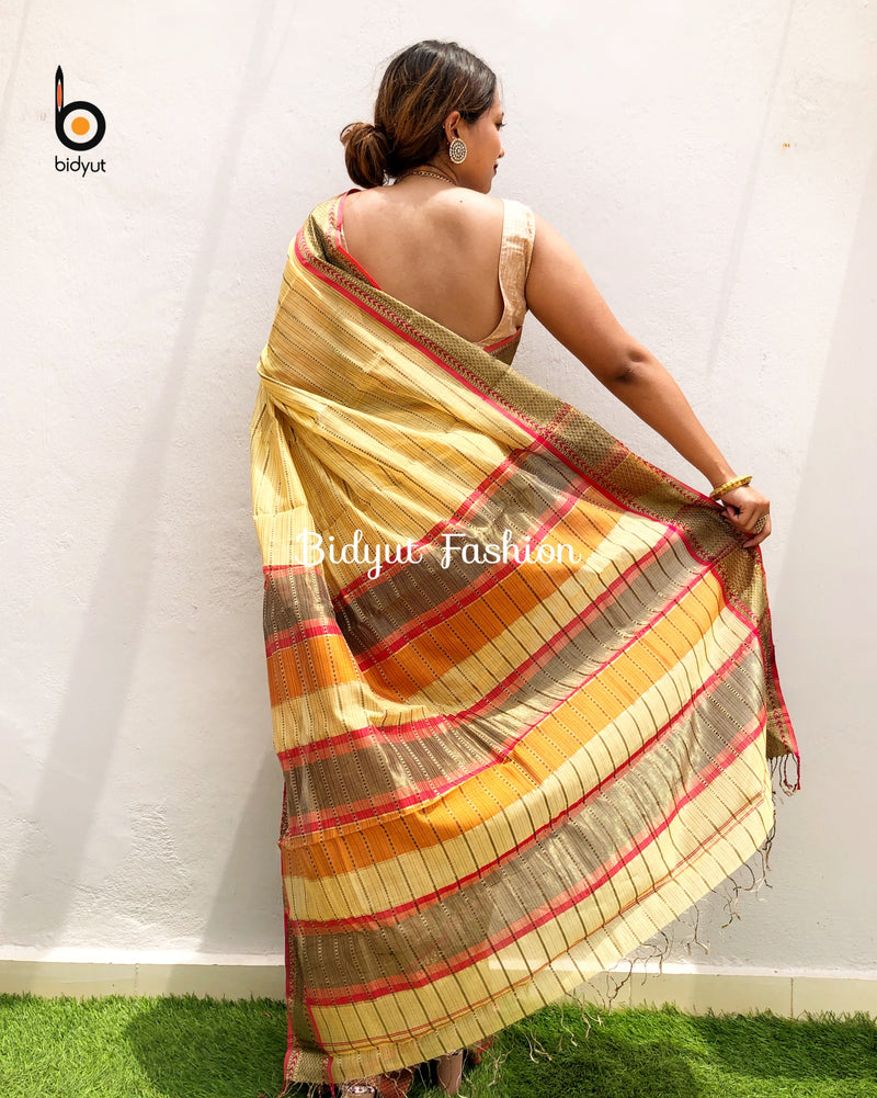 Handweave Maheshwari Sarees