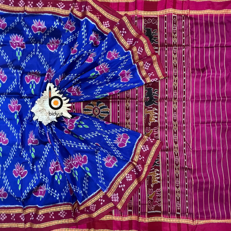 Lotus Motif Handloom Saree