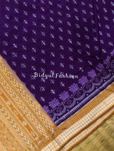 Exquisite Purple Color Odisha Handloom Sambalpuri Ikat Silk Saree | Authentic Craftsmanship and Elegance | Bidyut Fashion House image 6 of 7