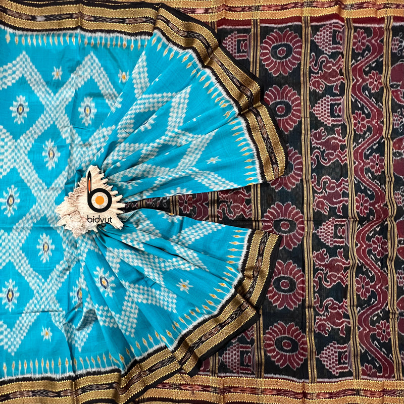 Odisha handloom Taraballi Nuapatna Ikat Silk Saree