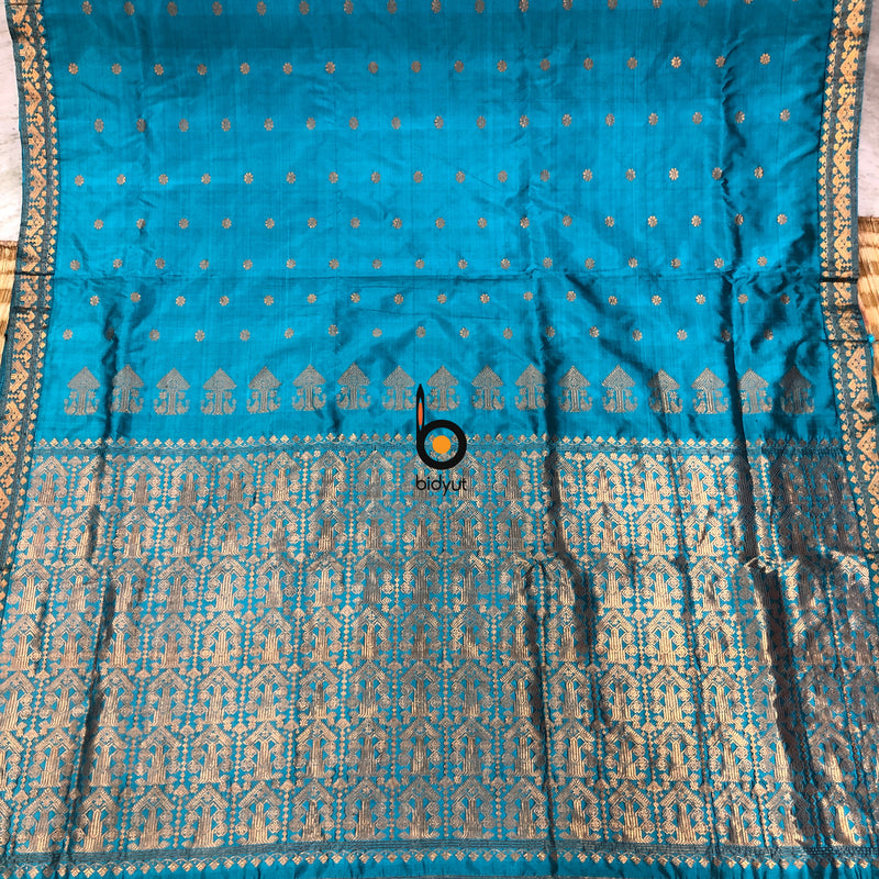 Assam  Silk Sarees with golden resham motif