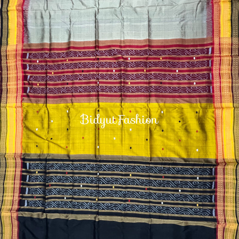 Exquisite Kathiphera Nuapatna Ikat Silk Saree | Authentic Odisha Handloom | Shop Now - Bidyut Fashion