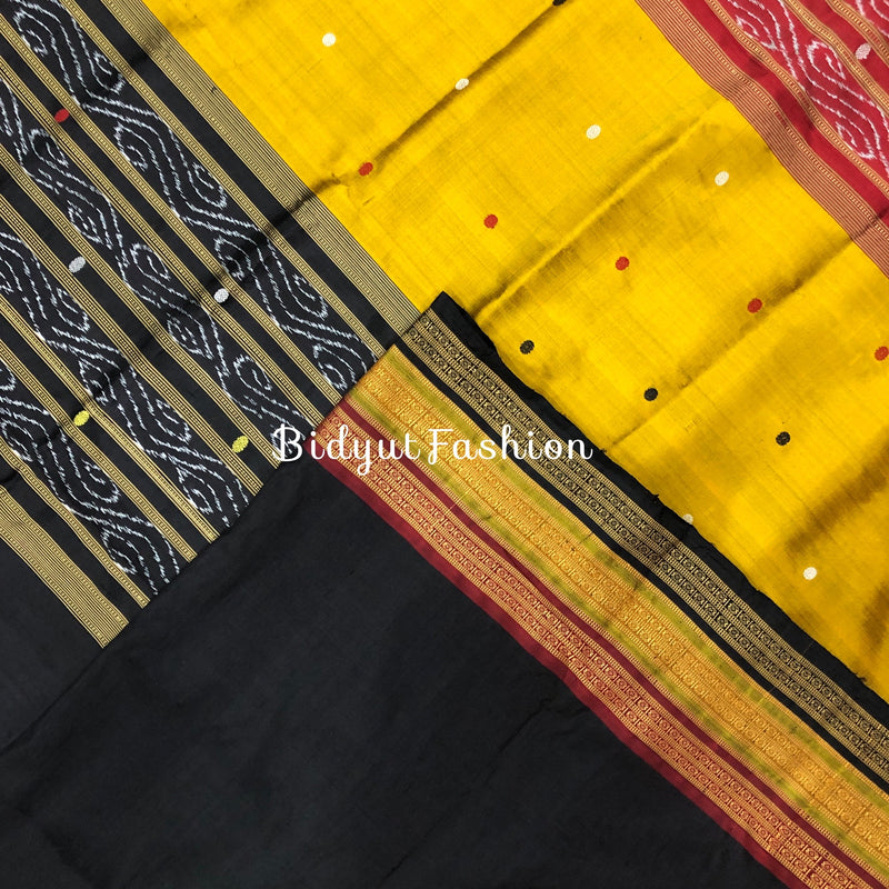 Odisha handloom Kathiphera Khandua Ikat Silk Saree - Bidyut Fashion