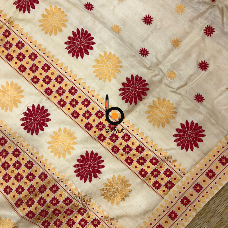 Assam handloom silk saree 
