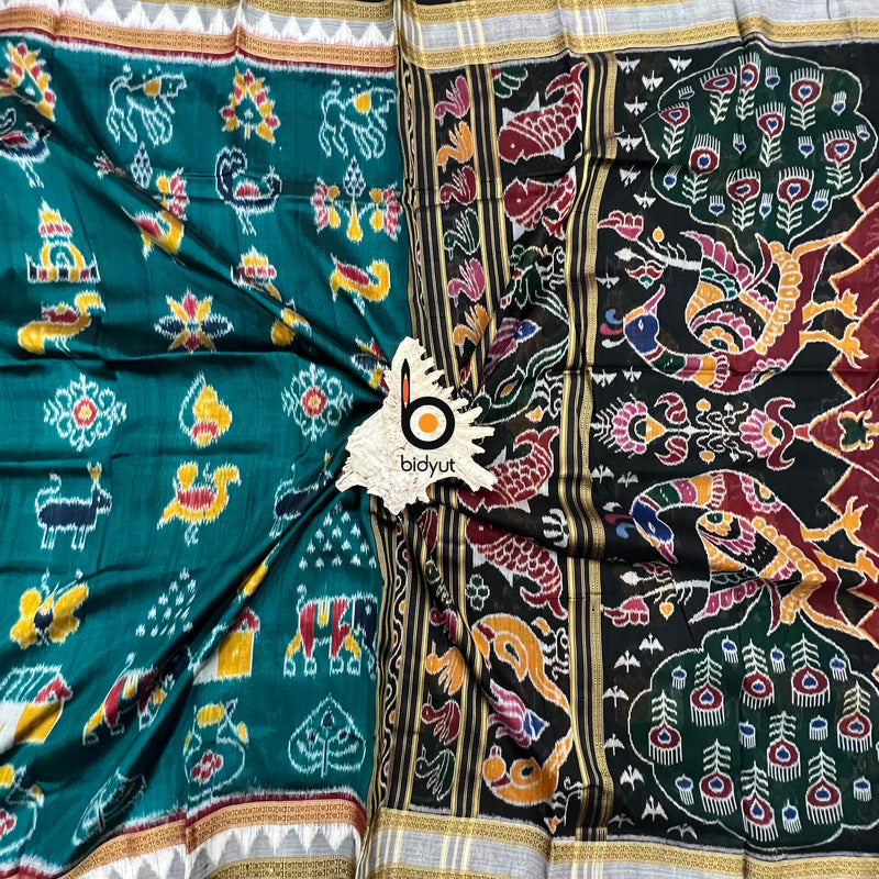 Enchanting Green | Nuapatna Ikat Khandua Sarees | Odisha Handloom Collection at Bidyut Fashion House