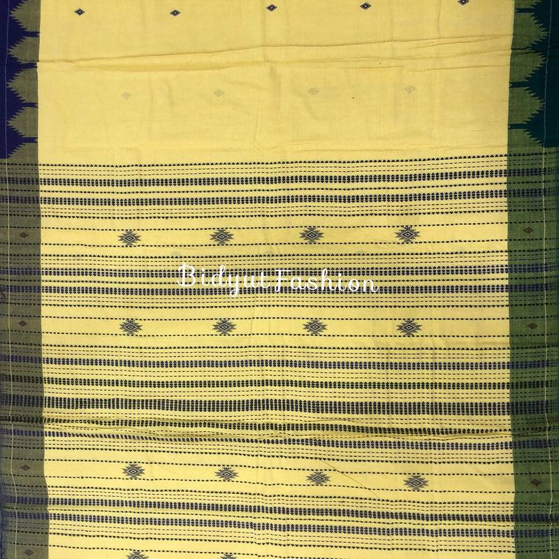 Yellow Kotpad handloom cotton sarees