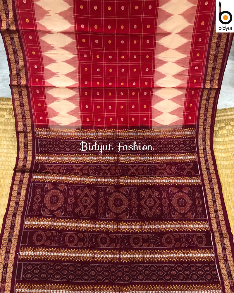 Odisha handloom Sambalpuri Ikat Cotton Saree - Bidyut Fashion