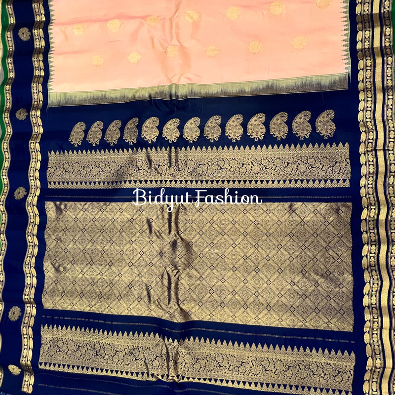 Gadwal handloom Pure Silk Saree