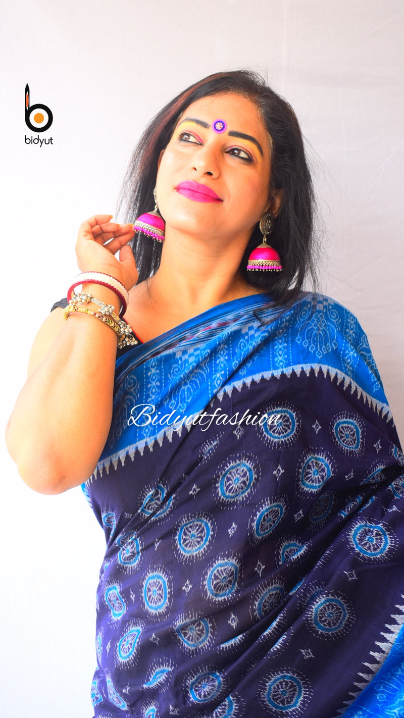 Buy Sambalpuri Ikat Cotton Saree